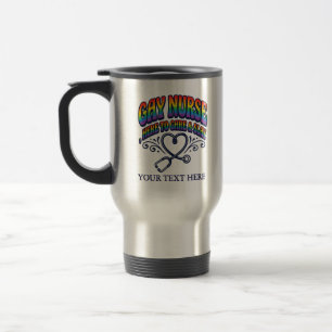 Personalisiertes Geschenk Regenbogen Stolz Schwule Reisebecher