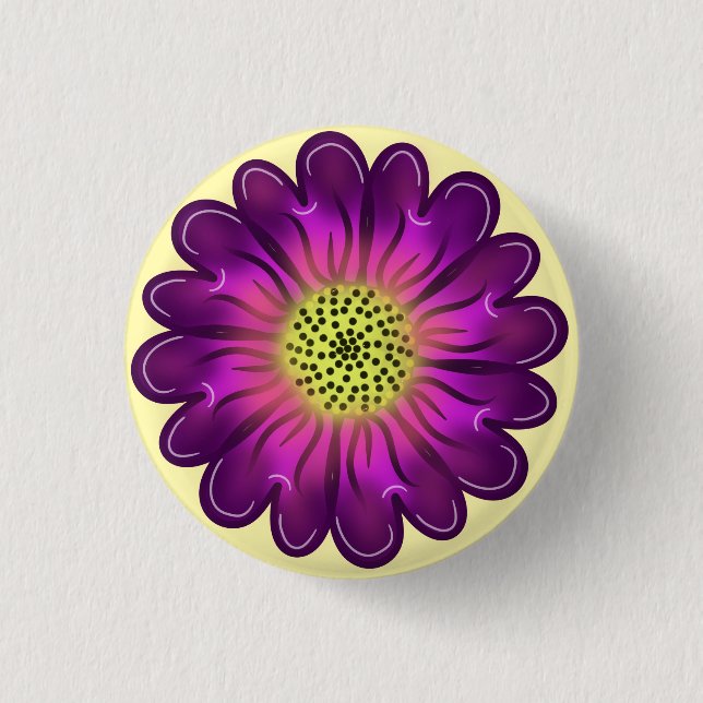 Personalisiertes Geschenk Rundkissen Button (Vorderseite)