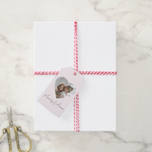 Personalisiertes Geschenk-Tag mit Namen und Foto d Geschenkanhänger