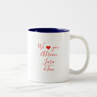 Personalisiertes Geschenk von den Enkelkindern, Be Zweifarbige Tasse