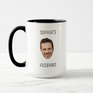Personalisiertes Geschenk von Fiancé Foto Face Gif Tasse