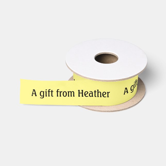 Personalisiertes Geschenk Vorname Satin Ribbon Satinband (Spule)
