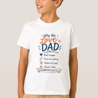 Personalisiertes Geschenk, warum wir Papa lieben,