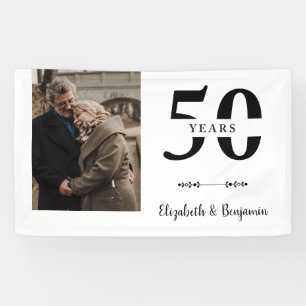 Personalisiertes Geschenk zum 50. Hochzeitstag Banner