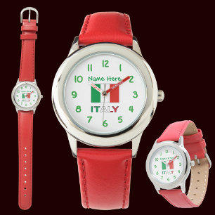 Personalisiertes Geschenk zum italienischen Tag de Armbanduhr