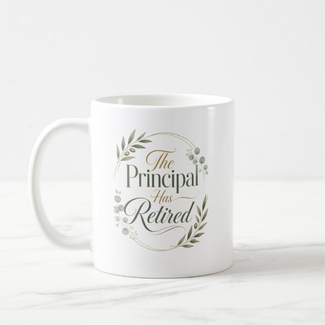 Personalisiertes Geschenk zum Ruhestand des Schull Kaffeetasse (Links)