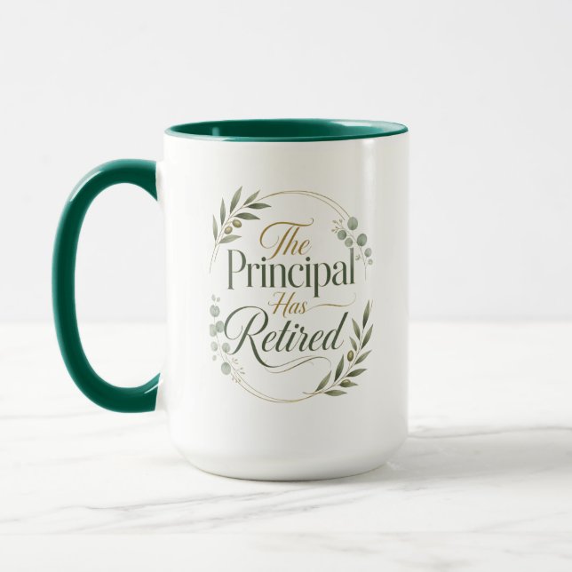 Personalisiertes Geschenk zum Ruhestand des Schull Tasse (Links)
