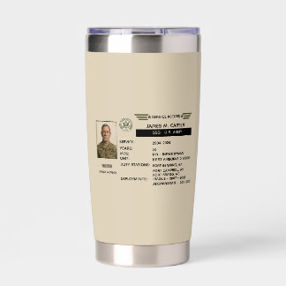 Personalisiertes Geschenk zur Army-Dienstakte Thermobecher