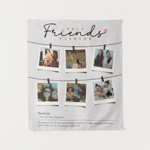 Personalisiertes Geschenkfoto für beste Freundinne Wandteppich