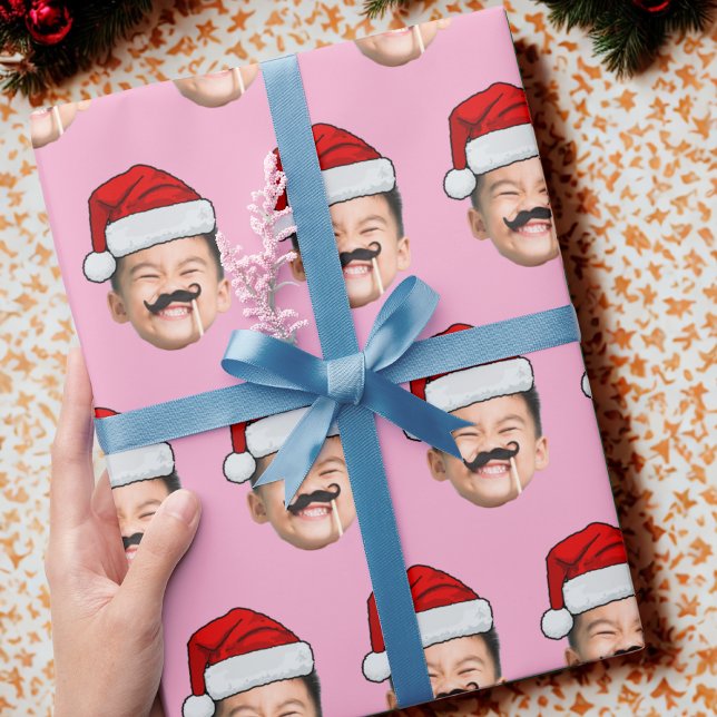 Personalisiertes Gesicht Geschenkpapier | Weihnach (Von Creator hochgeladen)