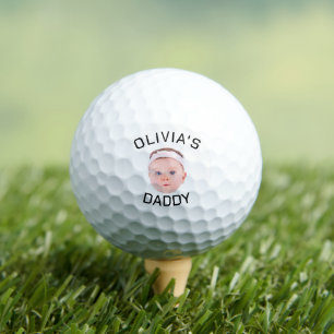Personalisiertes Gesicht, individuelles Baby-Foto, Golfball