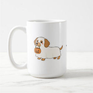 Personalisiertes Gespenst-Wursthund-Halloween-Gesc Kaffeetasse