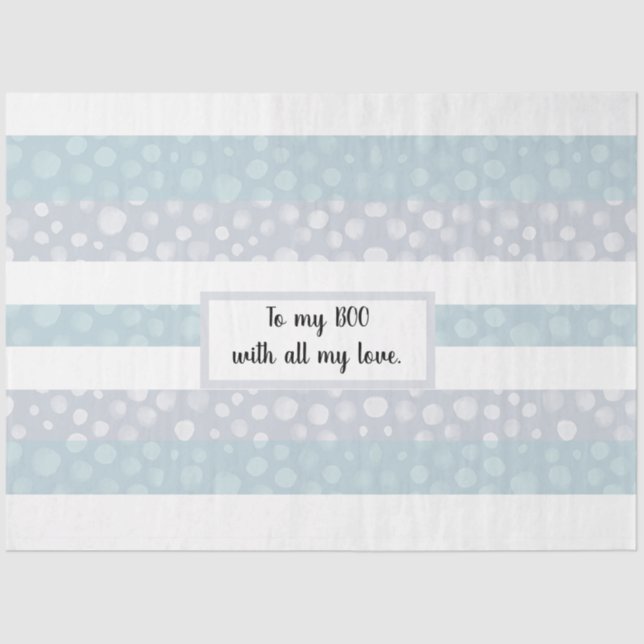 Personalisiertes Gewebepapier Seidenpapier (Vorderseite)