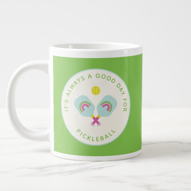 Personalisiertes Gift Rainbow Custom Jumbo-Tasse (Links)