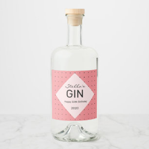 personalisiertes Gin-Flaschenetikett Alkoholflaschenetikett