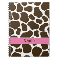 Personalisiertes Giraffen-Druck-Notizbuch