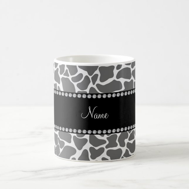 Personalisiertes Giraffenmuster Kaffeetasse (Mittel)