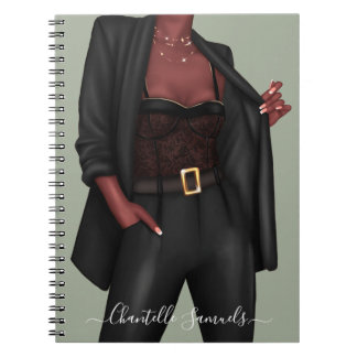 Personalisiertes Girl-Boss-Notebook Notizblock