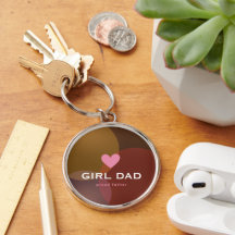 Personalisiertes Girl Dad Holografisch