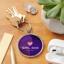 Personalisiertes Girl Dad Holografisch
