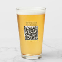 Personalisiertes Glas für QR-Code-Scan