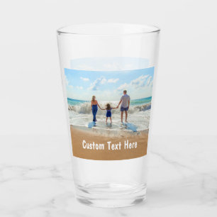 Personalisiertes Glas mit Foto und Text - individu