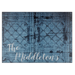 Personalisiertes Glas Schneiden Rustikal-Zinn-Blec Schneidebrett