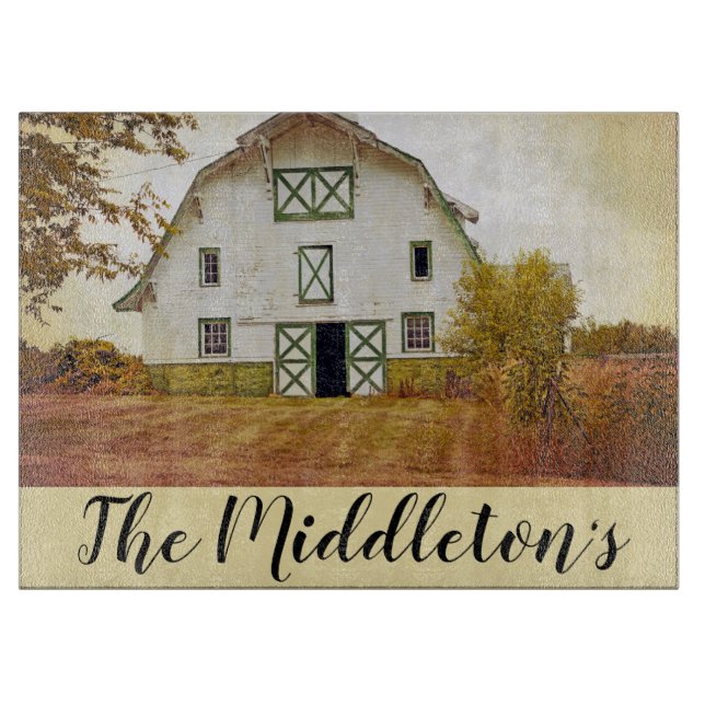 Personalisiertes Glas - Sonnenuntergang Schneidebrett (Vorderseite)