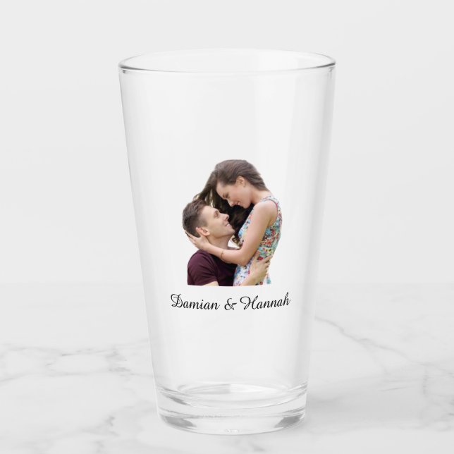 Personalisiertes Glassgeschenk für Einzelgeschenke Glas (Vorderseite)