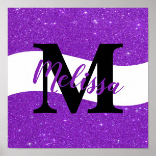 Personalisiertes Glitterposter Poster