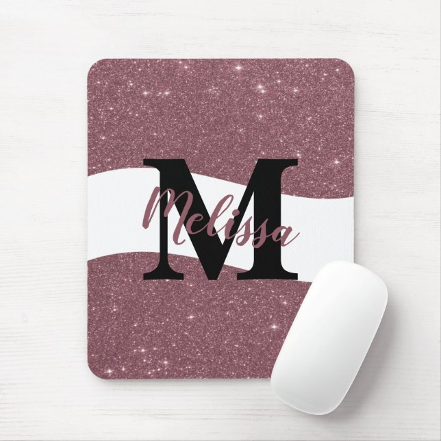 Personalisiertes Glitzer-Mauspad Mousepad (Mit Mouse)
