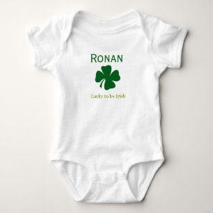Personalisiertes Glück, ein irisches Baby Body Anz Strampler