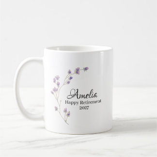 Personalisiertes Glücklicher Ruhestand 2027 Kaffeetasse