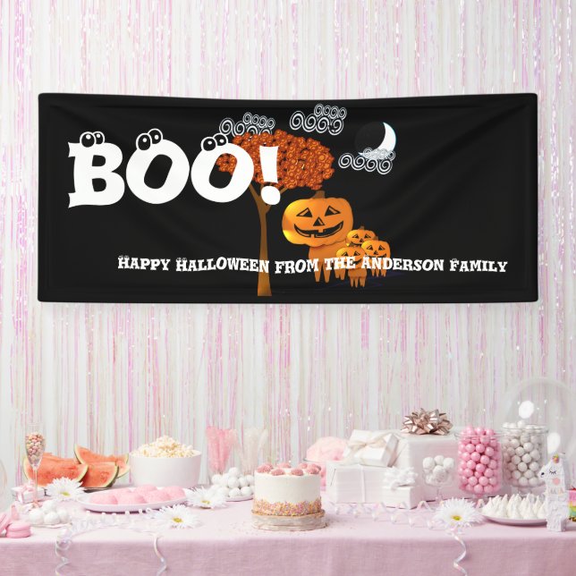 Personalisiertes glückliches Halloween aus Ihrer F Banner (Party)