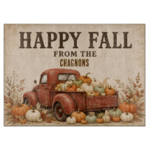 Personalisiertes Glückliches Herbst Vintage-Roter