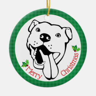 Personalisiertes glückliches keramik ornament