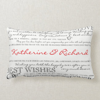 Personalisiertes Glückwunsch-Kissen Lendenkissen