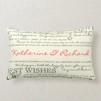 Personalisiertes Glückwunsch-Kissen Lendenkissen
