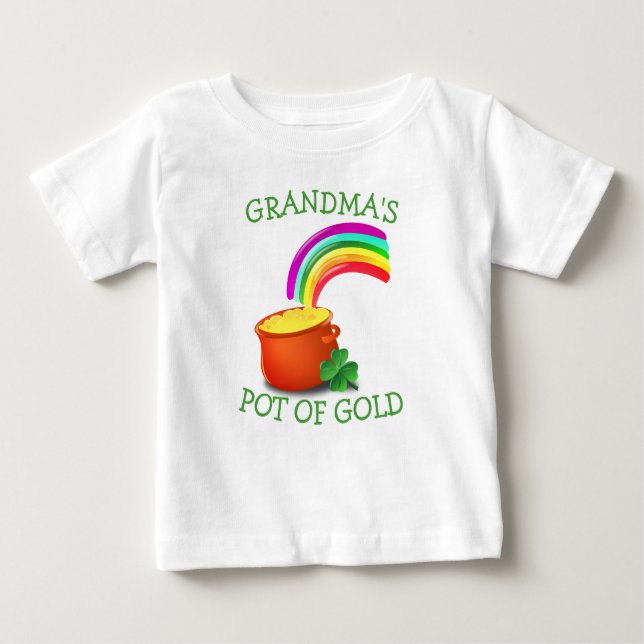Personalisiertes Gold St. Patrick's Day Shirt (Vorderseite)