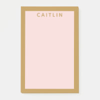 Personalisiertes Gold und Rosa