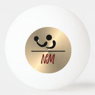 Personalisiertes Golddesign Tischtennisball