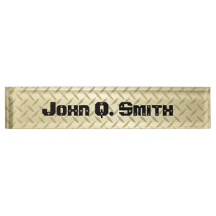 Personalisiertes Golddiamant-Platten-Nummernschild Namensplakette