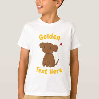 Personalisiertes Golden Doodle Hund Kinder T-Shirt