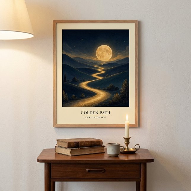 Personalisiertes Golden Path Kunstposter Poster (Von Creator hochgeladen)