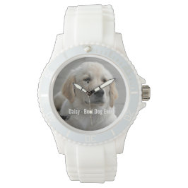 Personalisiertes Golden Retriever Hund Foto und Na Armbanduhr