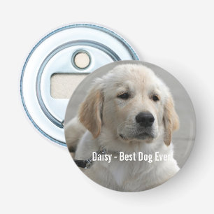 Personalisiertes Golden Retriever Hund Foto und Na Flaschenöffner