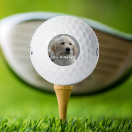 Personalisiertes Golden Retriever Hund Foto und Na Golfball