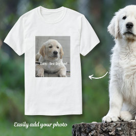 Personalisiertes Golden Retriever Hund Foto und Na T-Shirt
