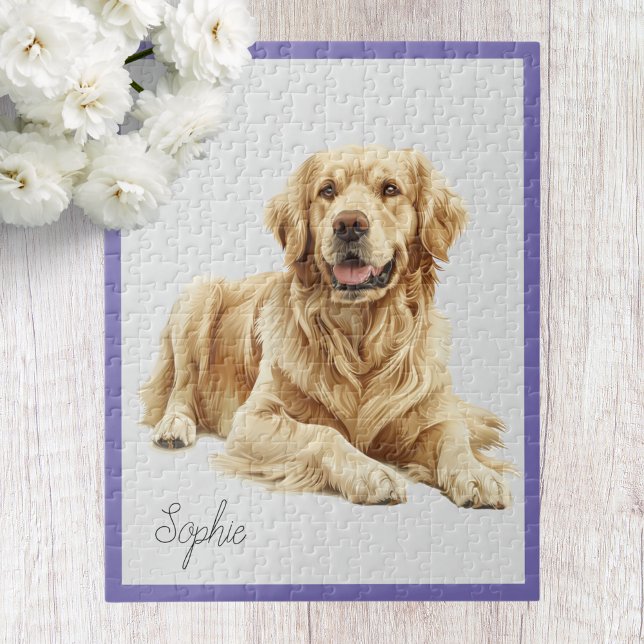 Personalisiertes Golden Retriever Jigsaw Puzzle (Von Creator hochgeladen)