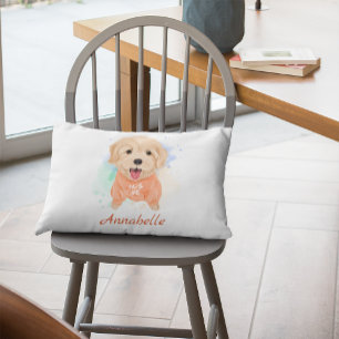Personalisiertes Golden Retriever Kinderzimmer Kin Dekokissen